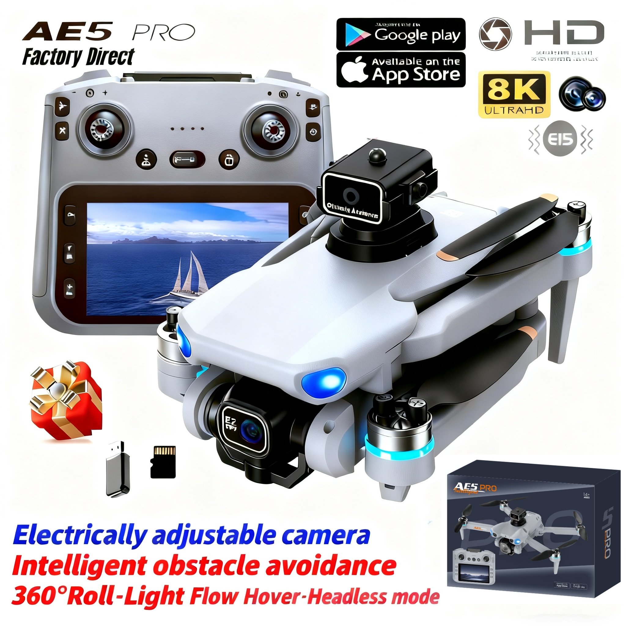 Toys For Kids Video - 2026 New AE5 Pro Drone 8K