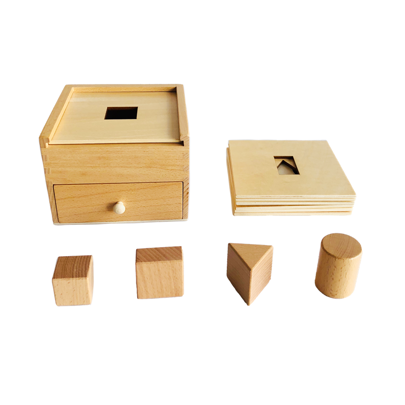 Kids Toys Drawers - Geometric Box w/ Drawer & Exchangeable