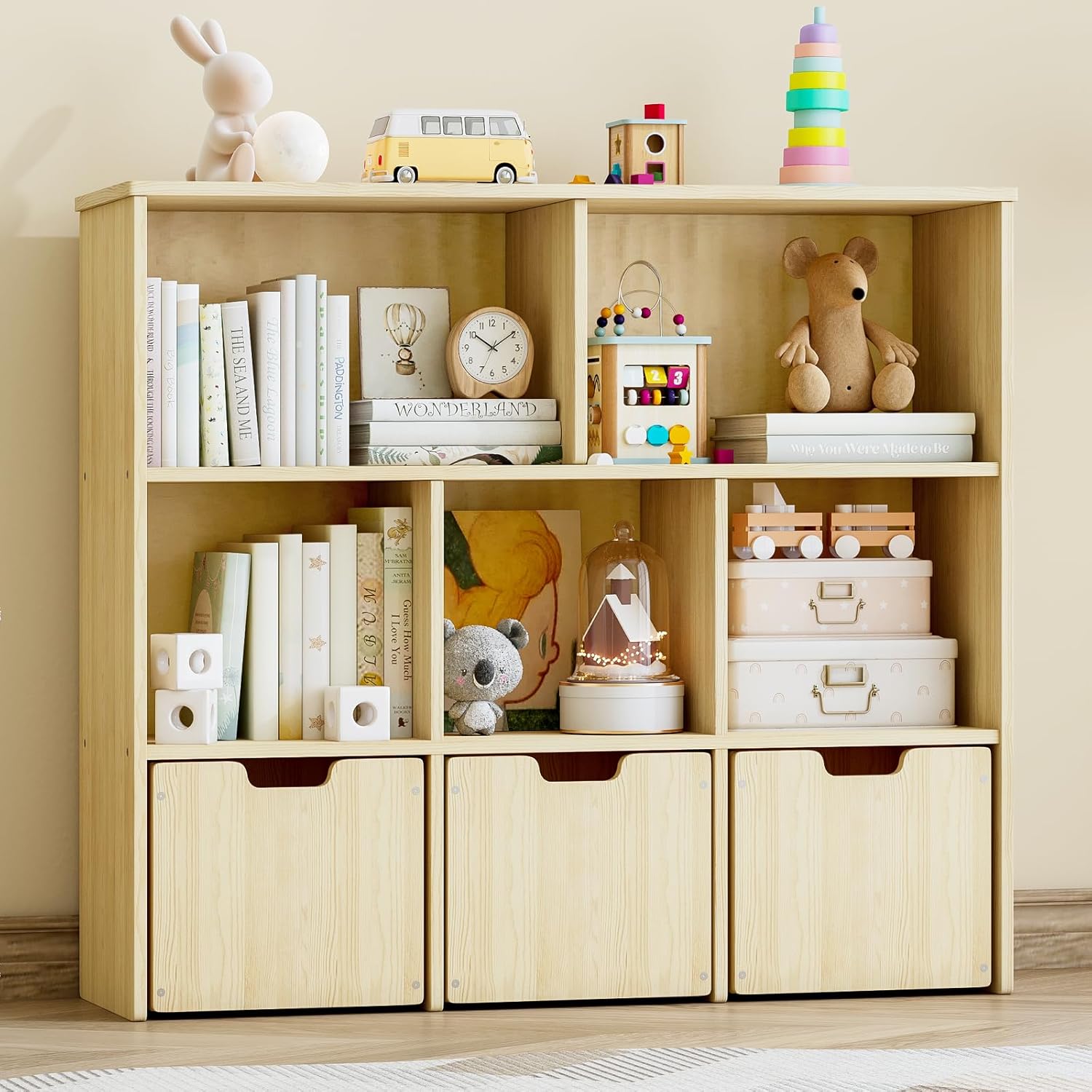 Kids Toys Drawers - Toy Storage Organizer with 3 Drawers