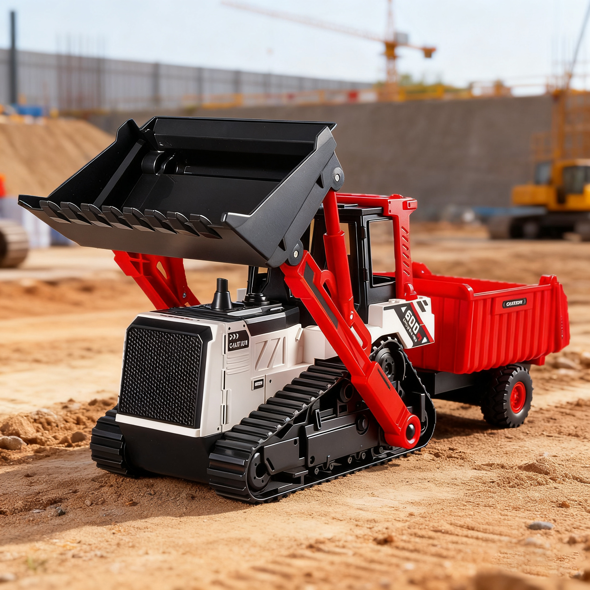 Kids Y Toys - Engineering Vehicle Model Double Head Excavator