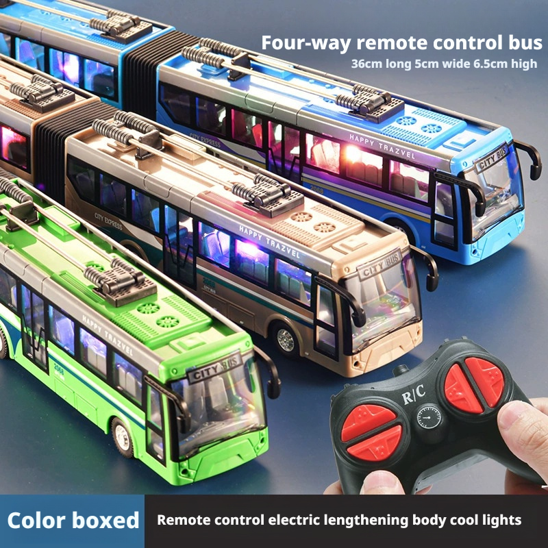 Kids' Toys Channel - Double Carriage Remote Control Bus With