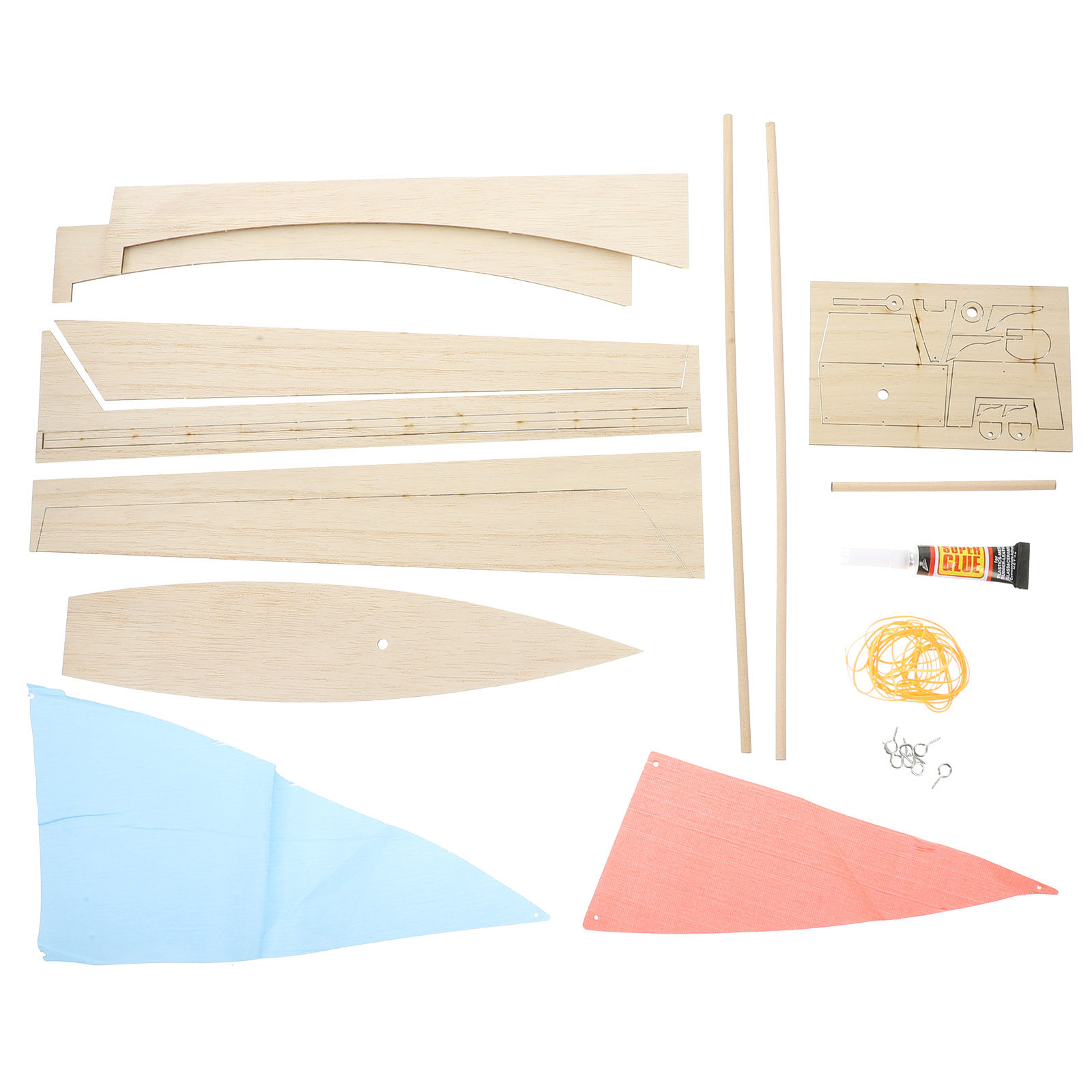 Kid Toys And Craft - 1Set Wood Sailboat Assembly DIY Boat