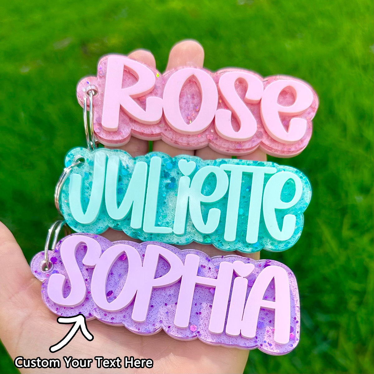 Laser Tag Set Kids - Personalized Keychain/ Acrylic Keychain / Diaper