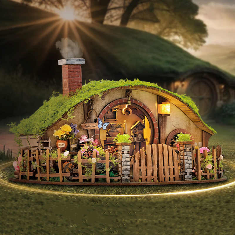 Kids Toys 10 Year Old - Wooden DIY Magic Ring Dollhouse with