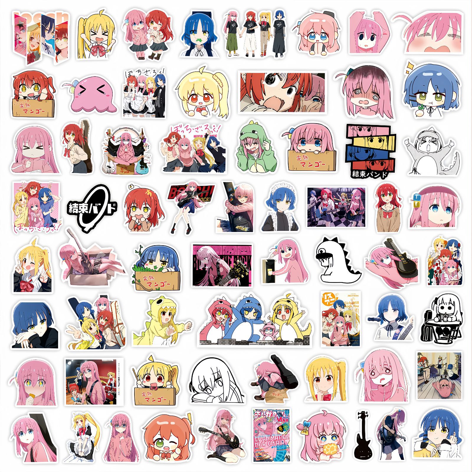 Kids Toys Return Gift - 50Pcs Anime BOCCHI THE ROCK! Stickers