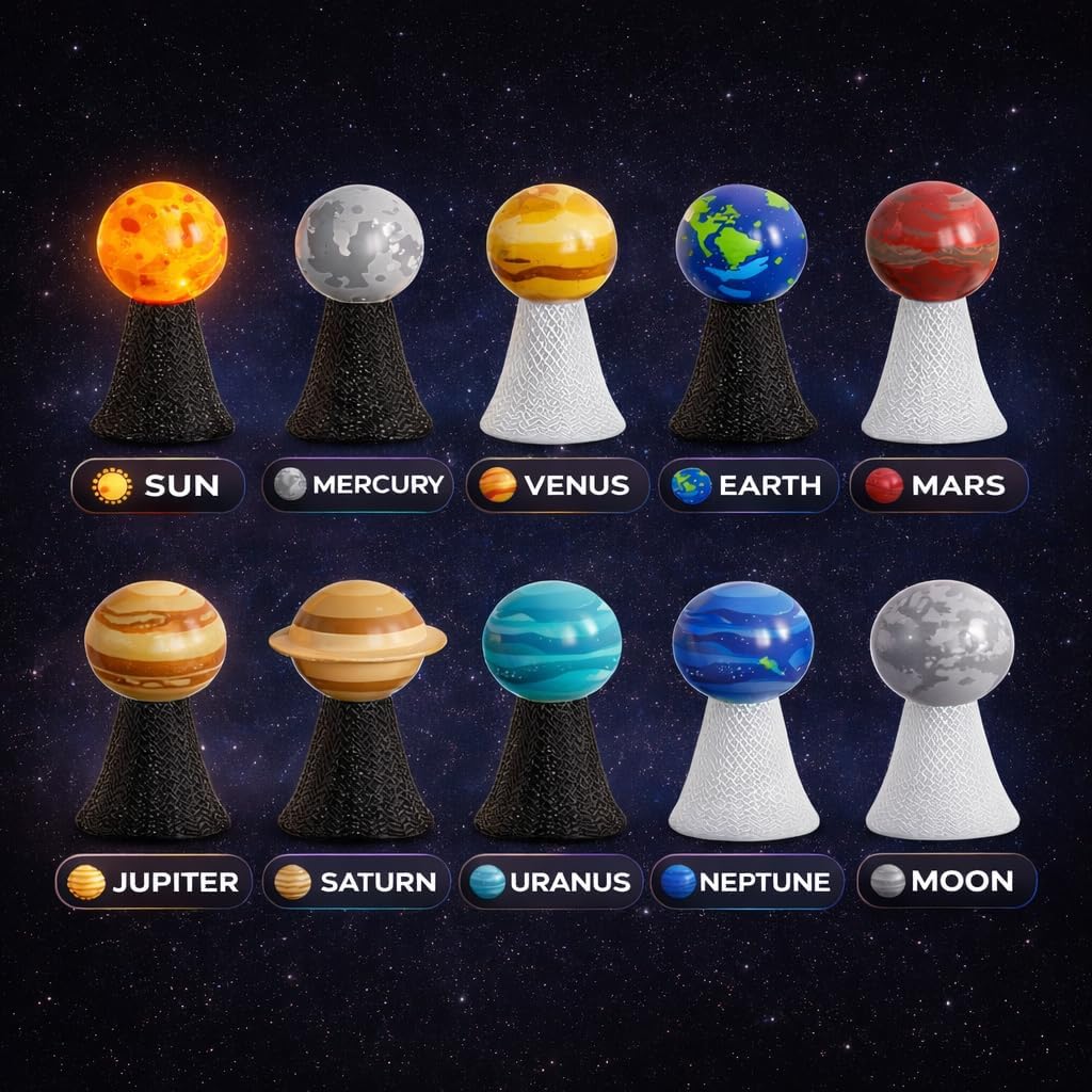 20 Pack Light-Up Solar System  - Kids Toys Jumping Poppers recensione e prezzo