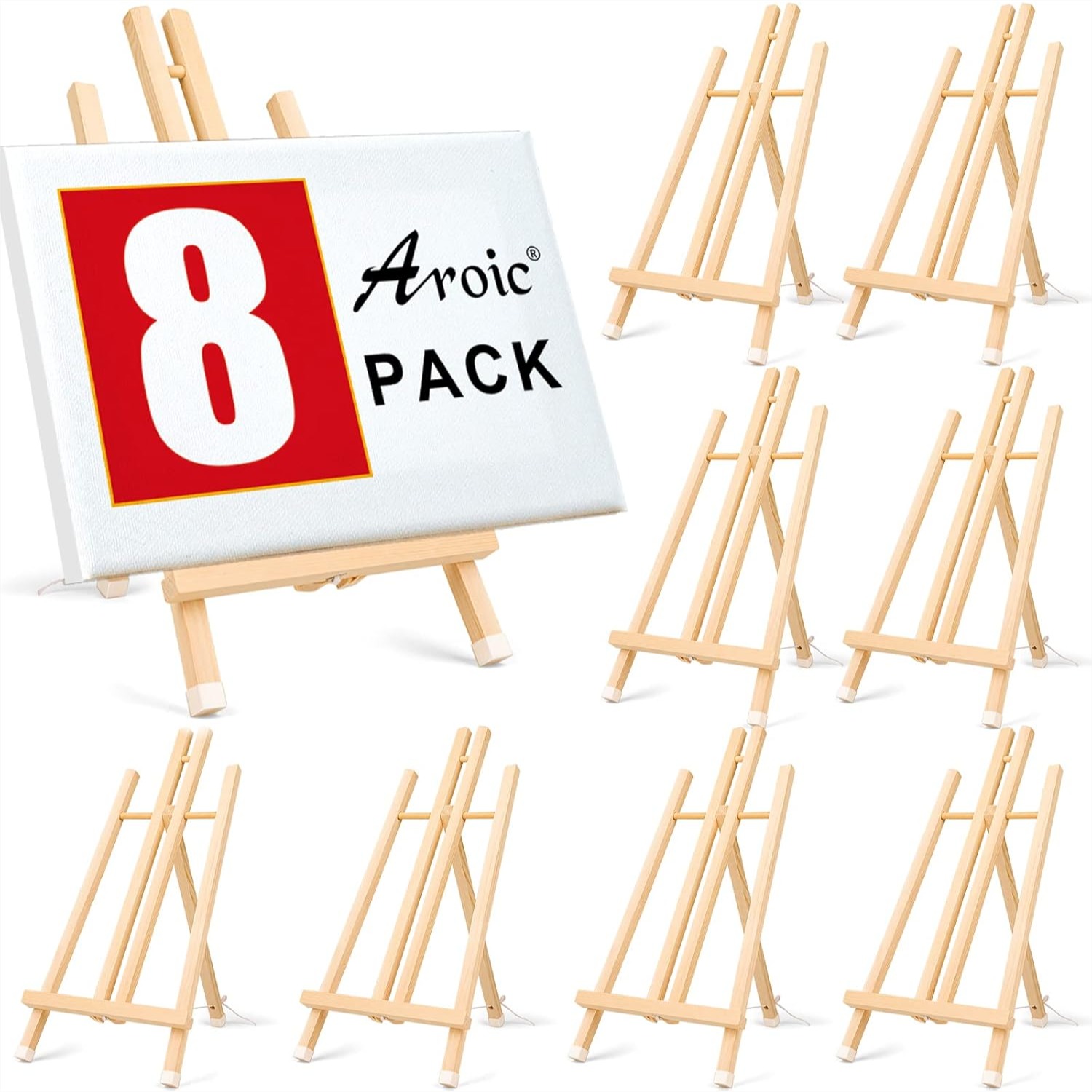 8 Pack 15 Inch Wood Easels for - Kids Art Easel recensione e prezzo