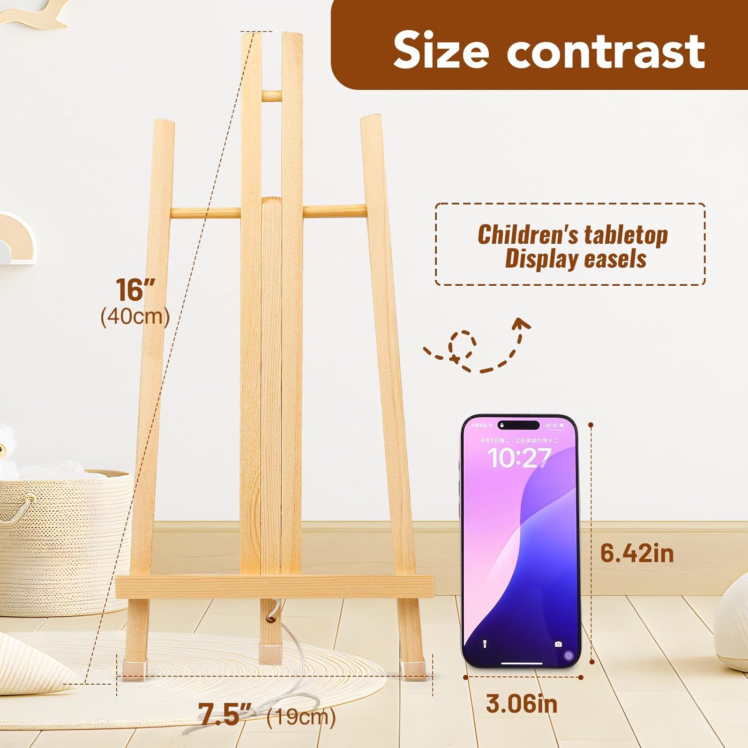 8 Pack 15 Inch Wood Easels for - Kids Art Easel recensione e prezzo