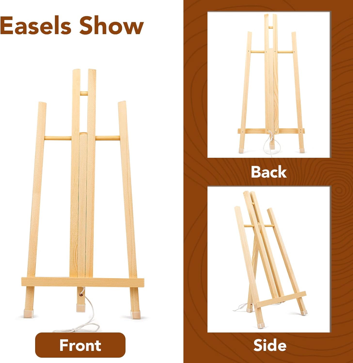 8 Pack 15 Inch Wood Easels for - Kids Art Easel recensione e prezzo