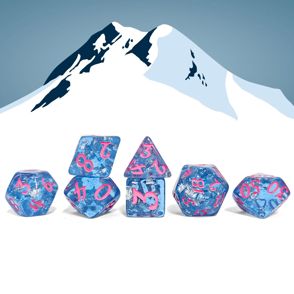 7Pcs/set Blue Color Resin Dice - Kids Toys Entertainer recensione e prezzo