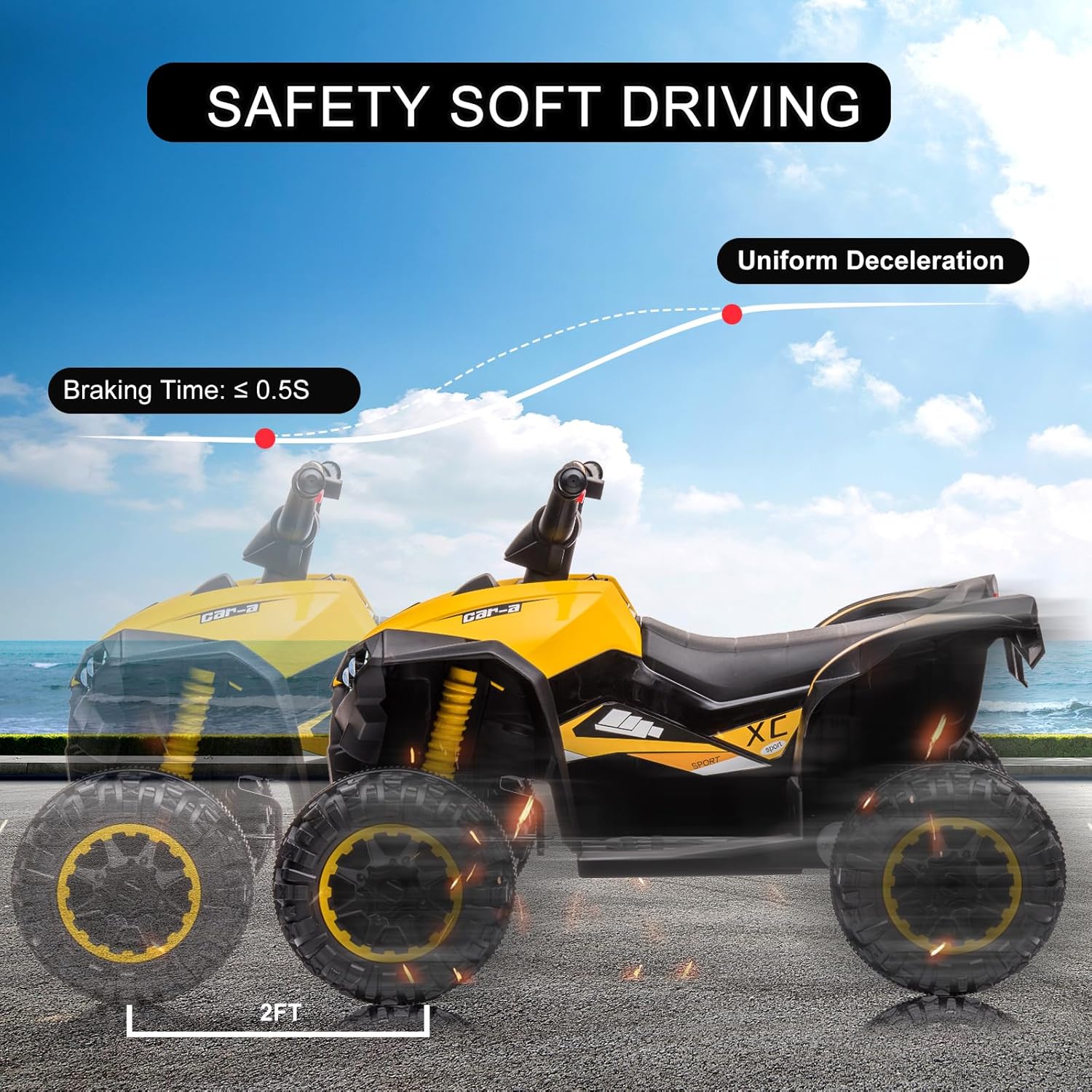12V Kids Ride On ATV, 4 Wheele - Kids Toys Electric Car recensione e prezzo