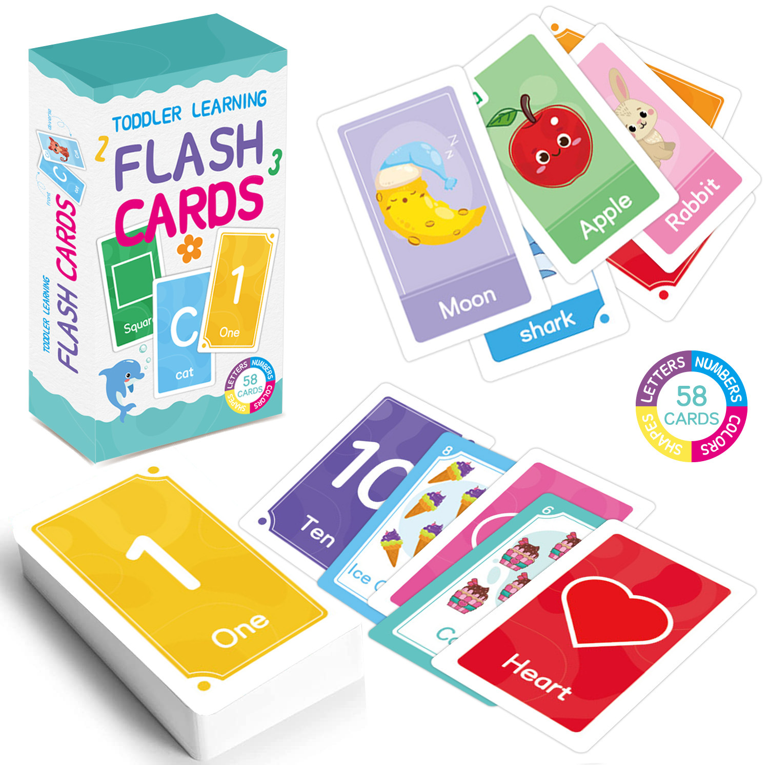 58 Pcs ABC Alphabet Flashcards - Educational Flash Card recensione e prezzo
