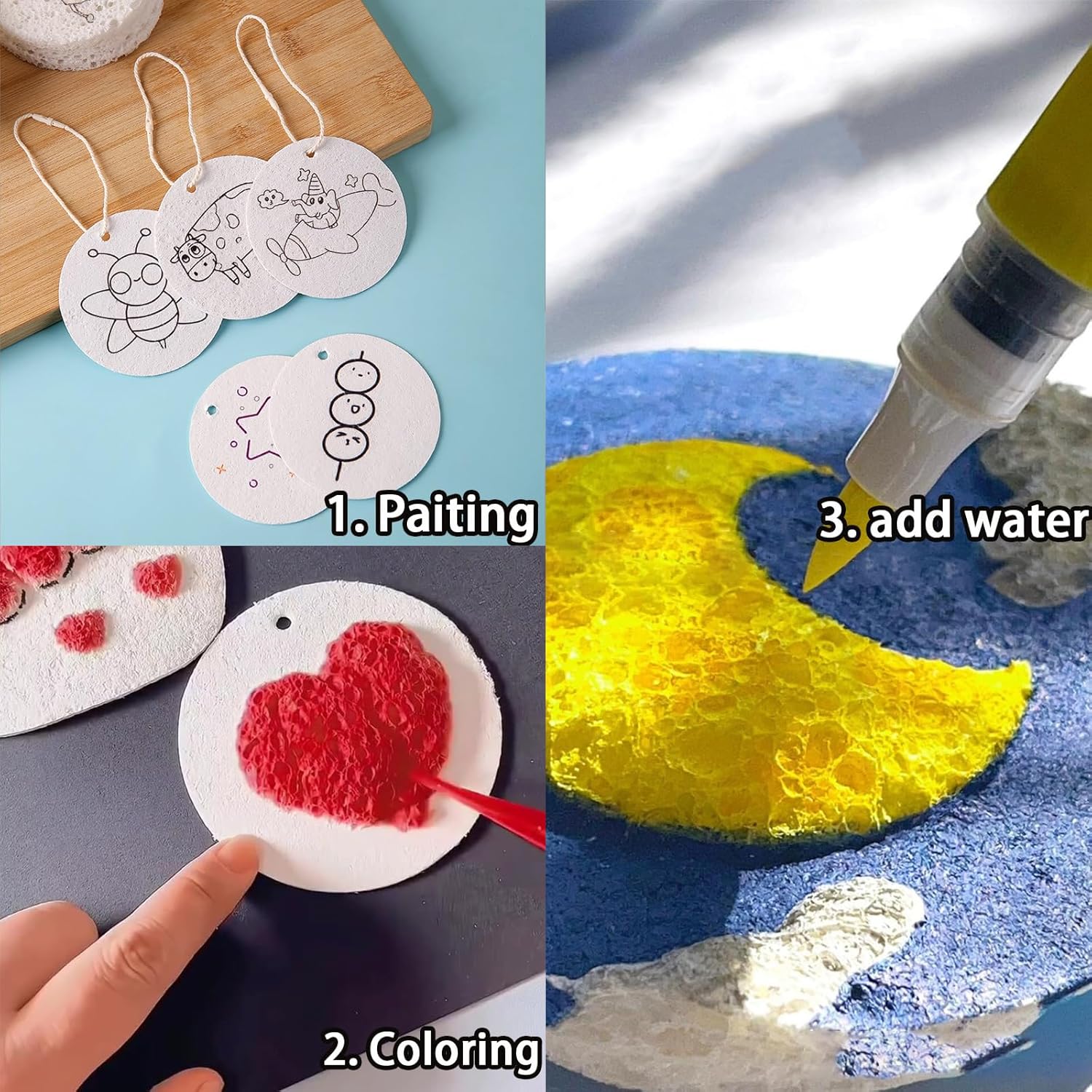 3D Puffy Foam Texture Painting - Kid Toys And Craft recensione e prezzo