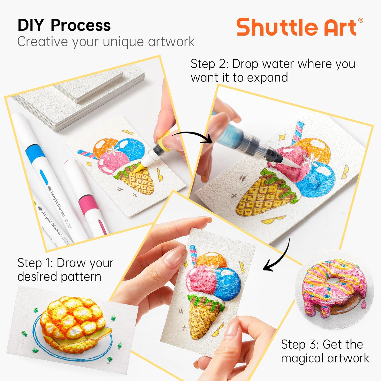 3D Puffy Foam Texture Painting - Kid Toys And Craft recensione e prezzo