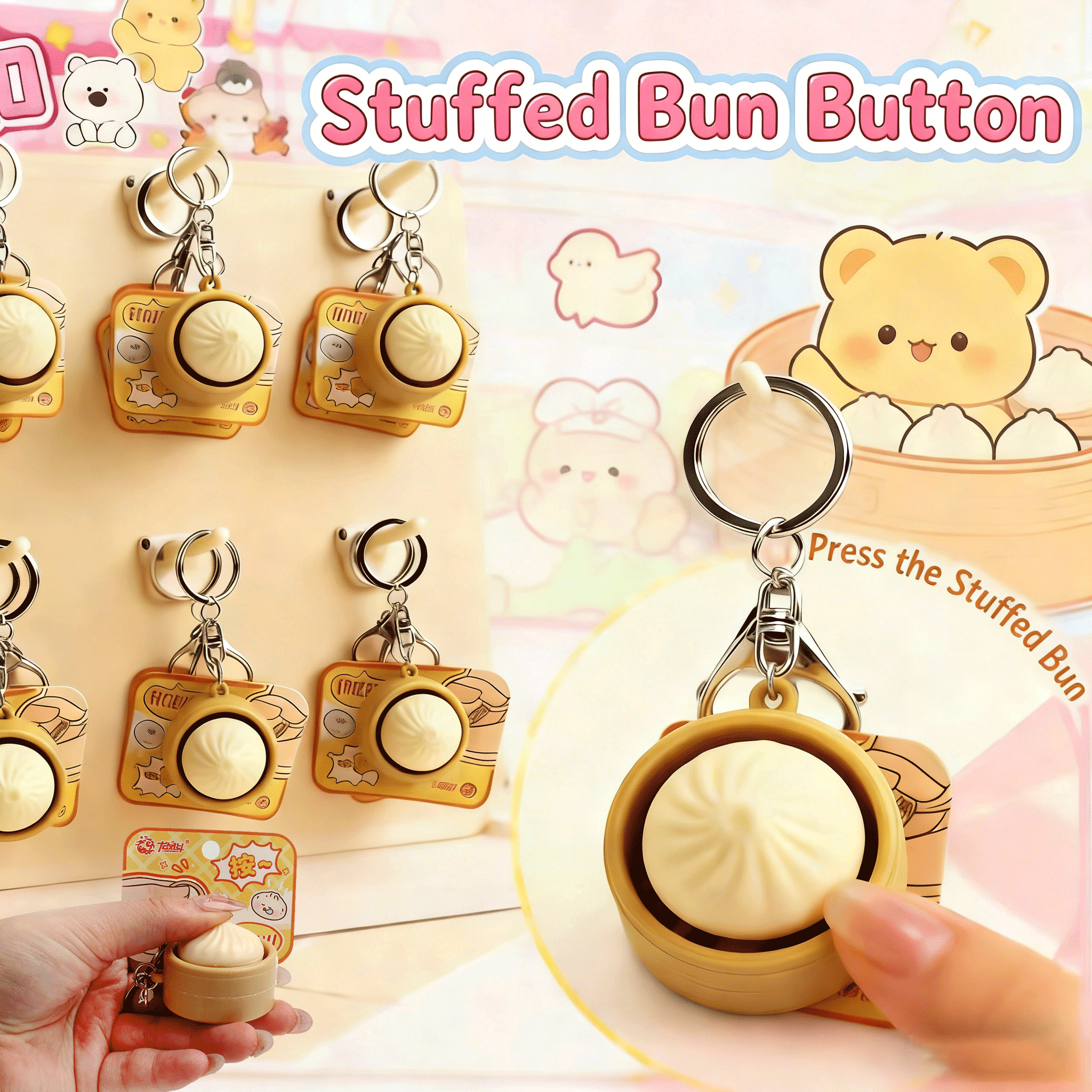 Mini Squishy Dumplings Button  - Kids Toys Return Gift recensione e prezzo