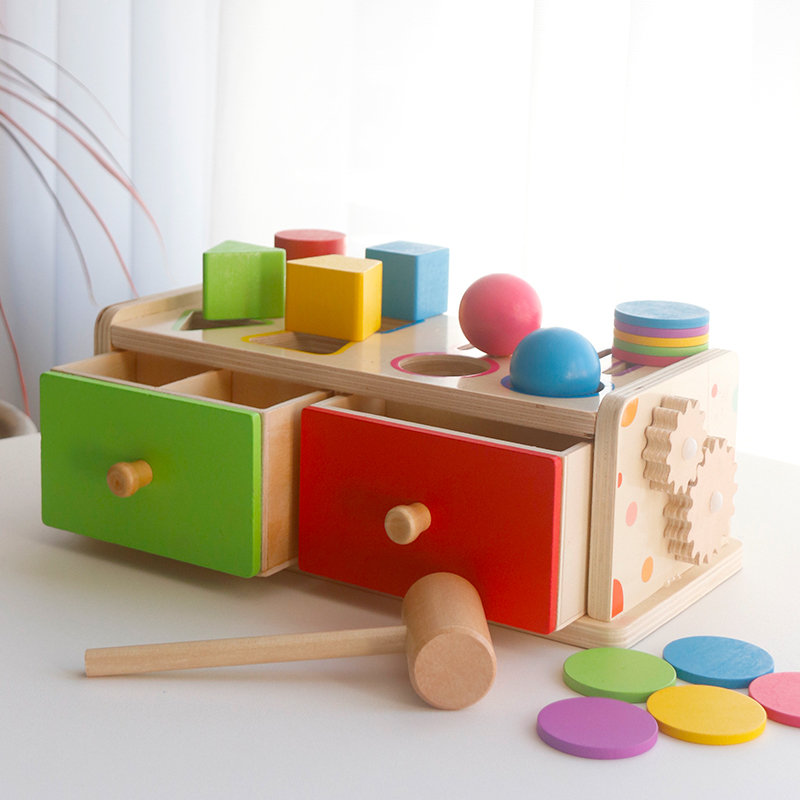 Montessori Wooden Sorting Stac - Kids Toys Drawers recensione e prezzo