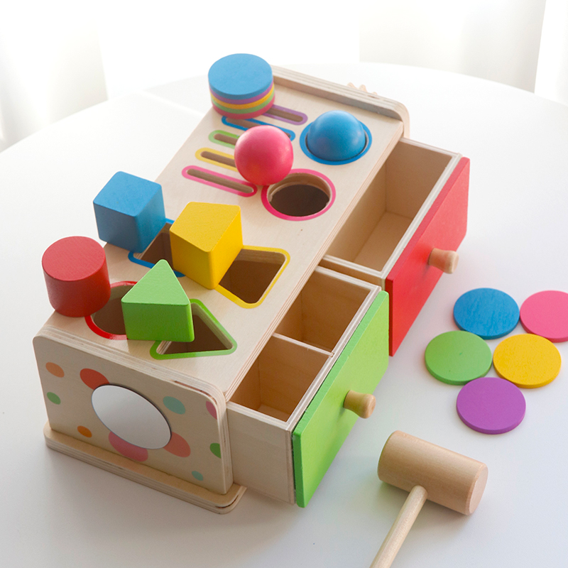 Montessori Wooden Sorting Stac - Kids Toys Drawers recensione e prezzo