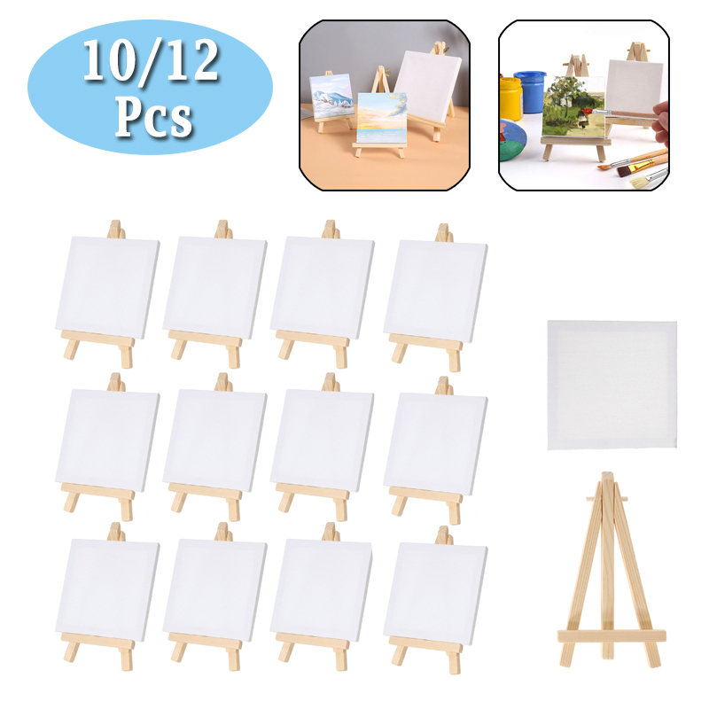 10/12pcs Mini Canvas and Easel - Kids Art Easel recensione e prezzo