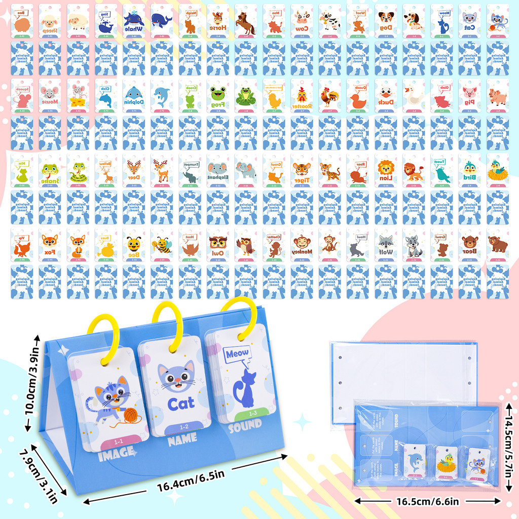 72Pcs Kids Learn Animal Sounds - Educational Flash Card recensione e prezzo