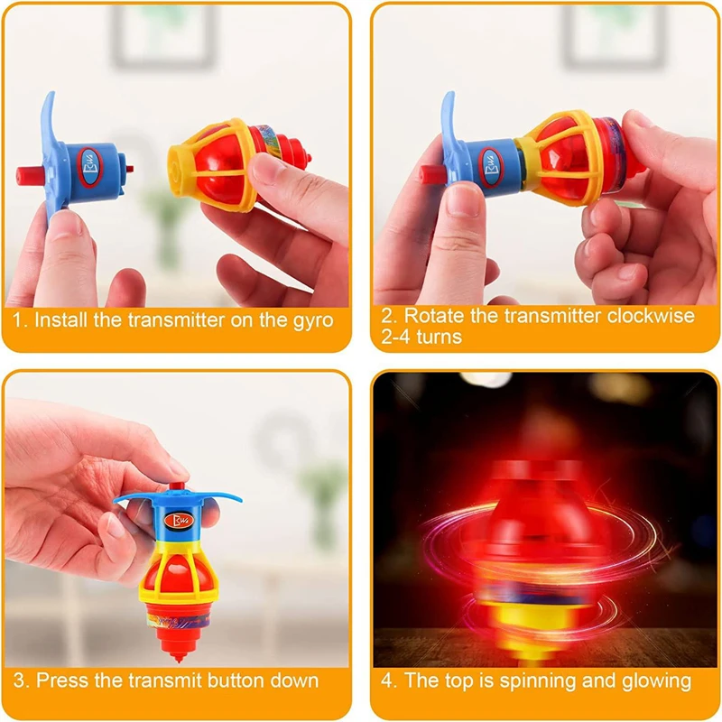 10-20PC Glow Rotating Gyro Kid - Kids Toys 10 Year Old recensione e prezzo