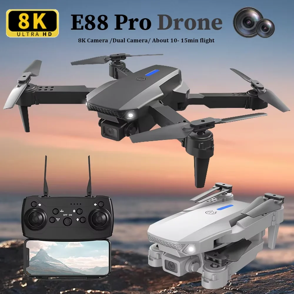 2026 E88 HD 4K RC Drone with W - Toys For Kids Video recensione e prezzo