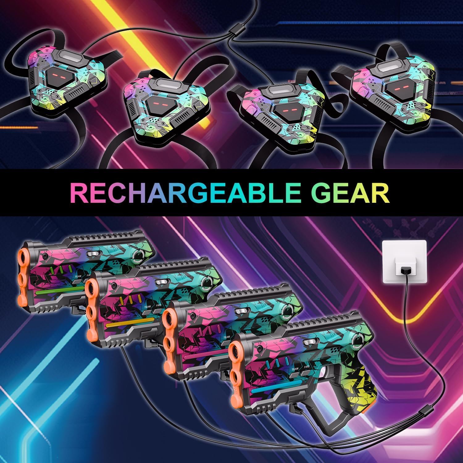 Rechargeable Laser Tag Set of  - Laser Tag Set Kids recensione e prezzo