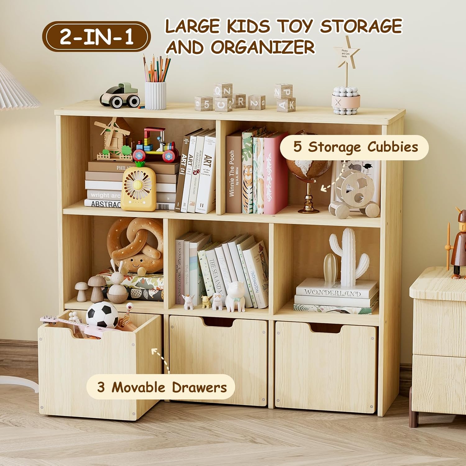 Toy Storage Organizer with 3 D - Kids Toys Drawers recensione e prezzo