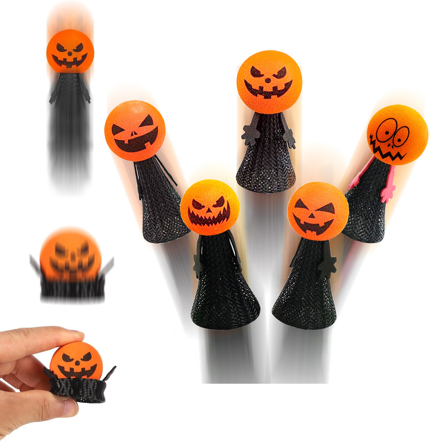 5PCS Halloween Jumping Popper  - Kids Toys Jumping Poppers recensione e prezzo