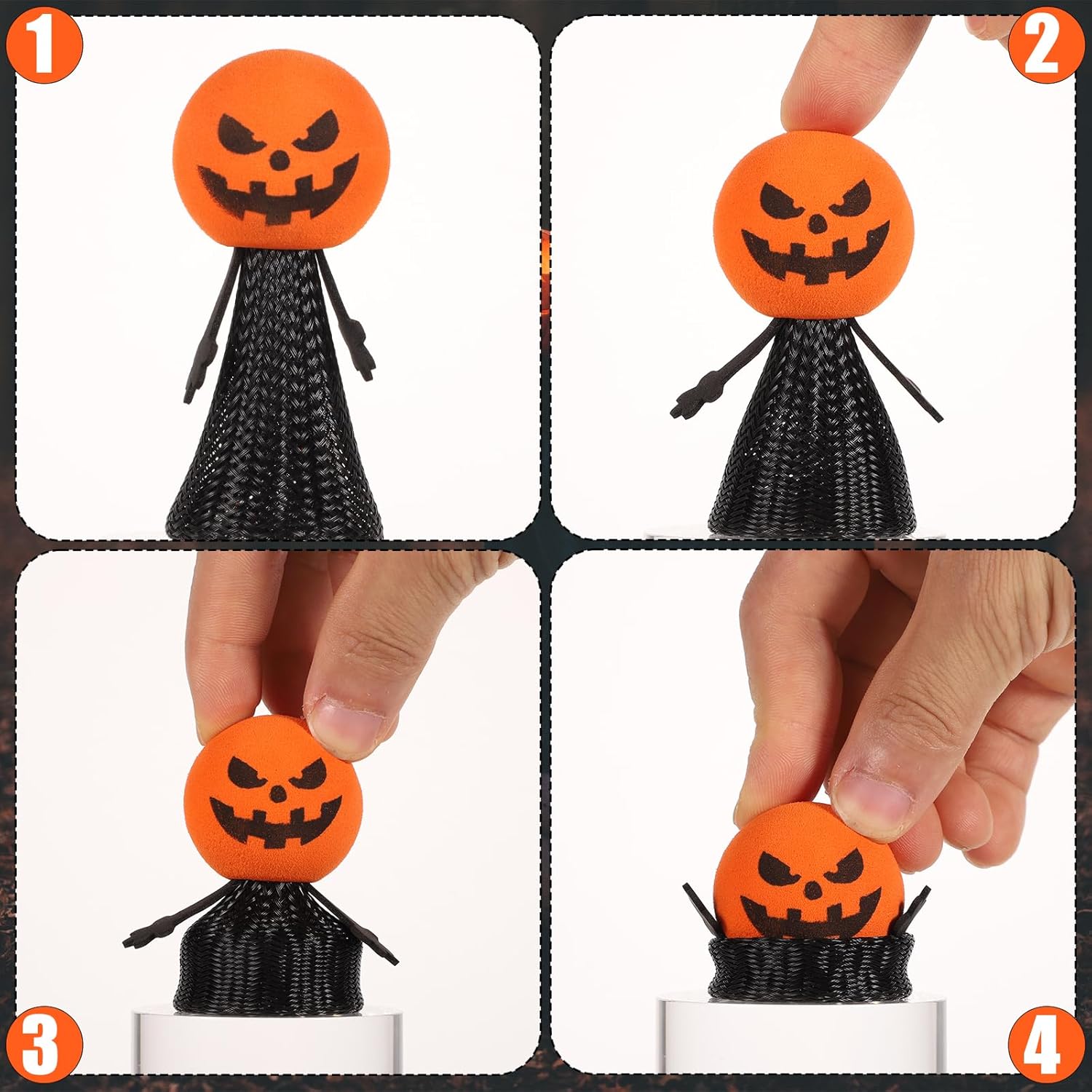5PCS Halloween Jumping Popper  - Kids Toys Jumping Poppers recensione e prezzo