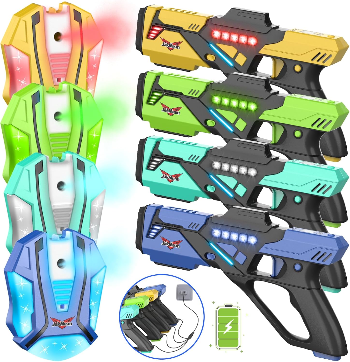Laser Tag Set with Vests for 4 - Laser Tag Set Kids recensione e prezzo
