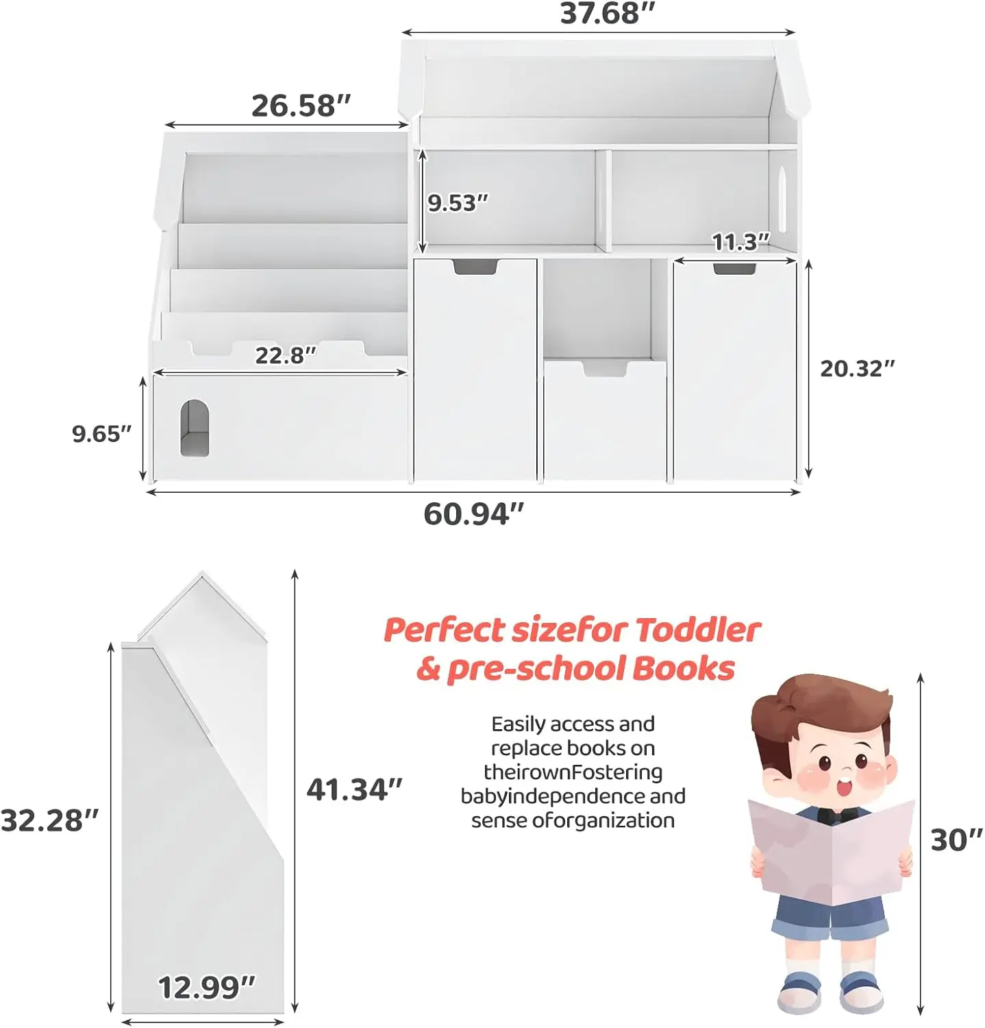 White Castle Shaped Kids Books - Kids Toys Drawers recensione e prezzo