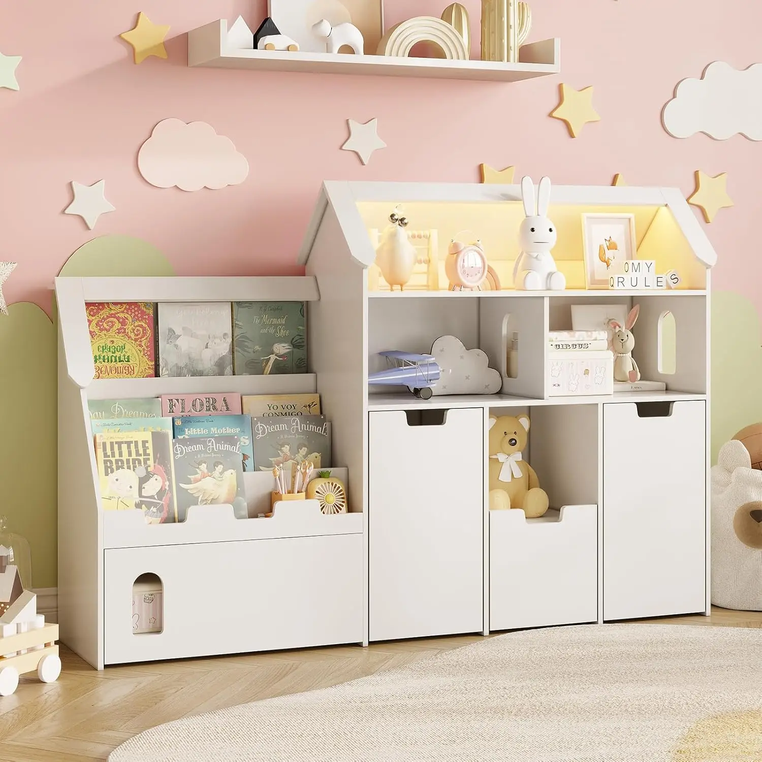 White Castle Shaped Kids Books - Kids Toys Drawers recensione e prezzo