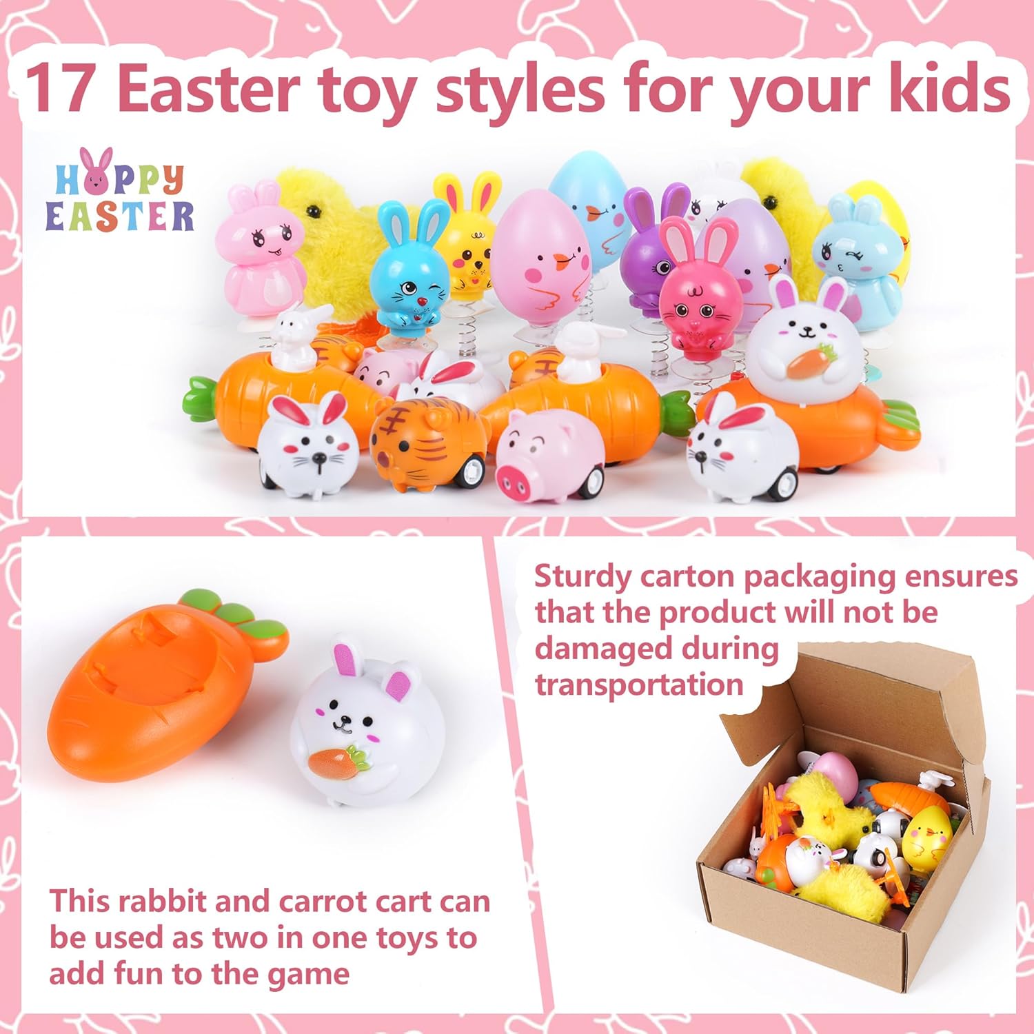 24 PCS Easter Jumping Popper a - Kids Toys Jumping Poppers recensione e prezzo