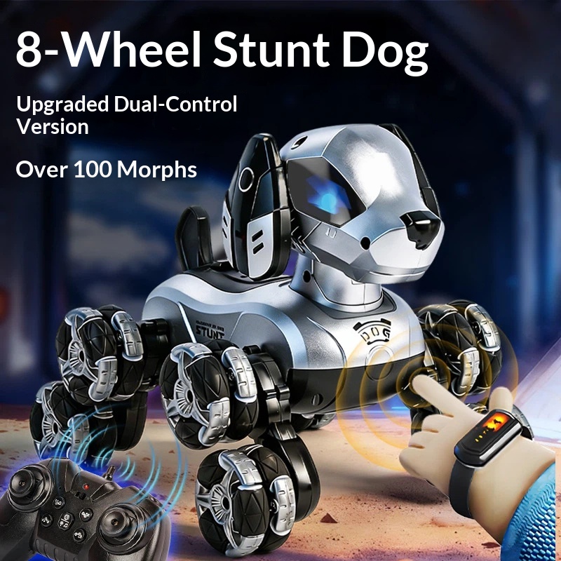 New RC Stunt Robot Dog 8 Wheel - Kids Toys Electric Car recensione e prezzo