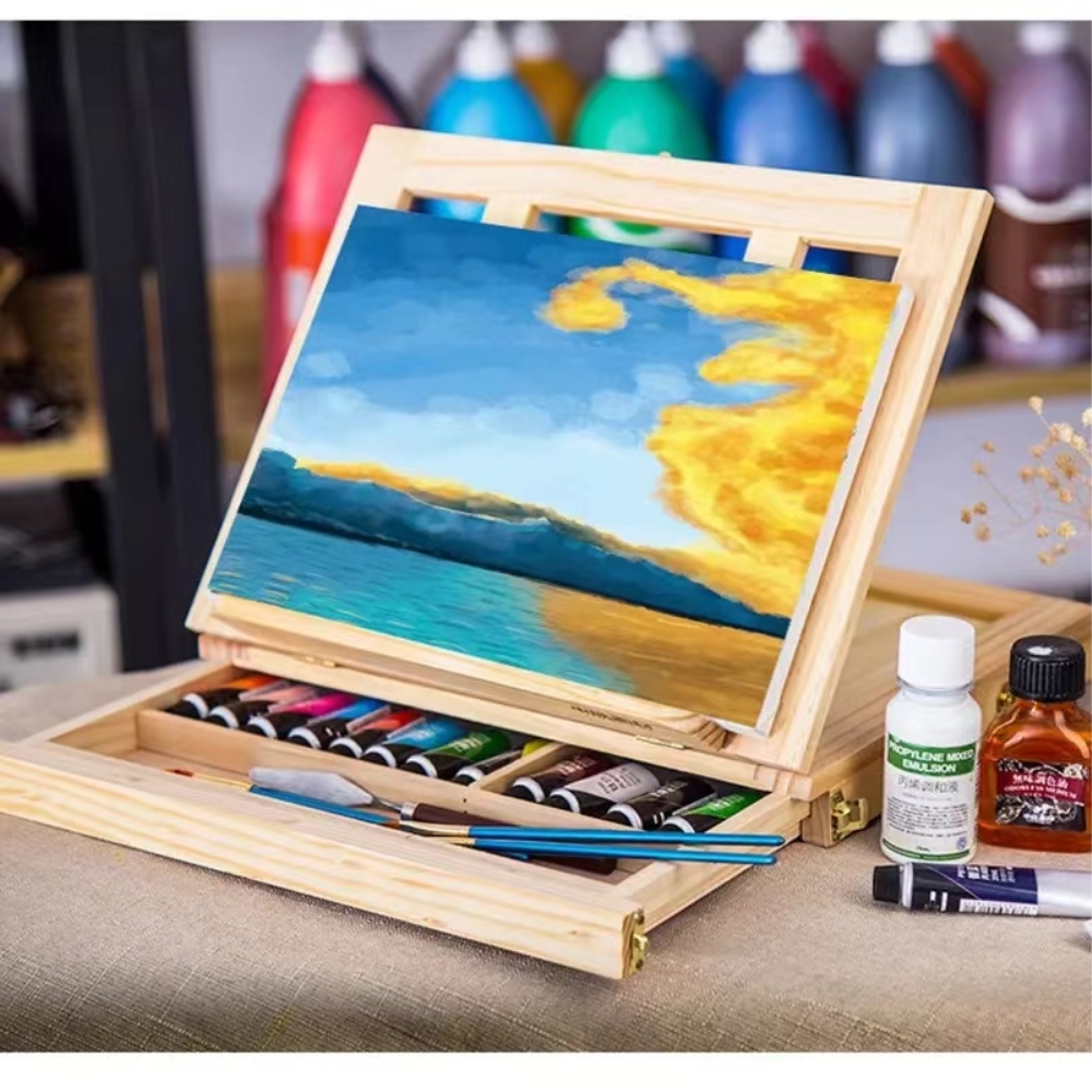 Portable Wooden Table Easel fo - Kids Art Easel recensione e prezzo
