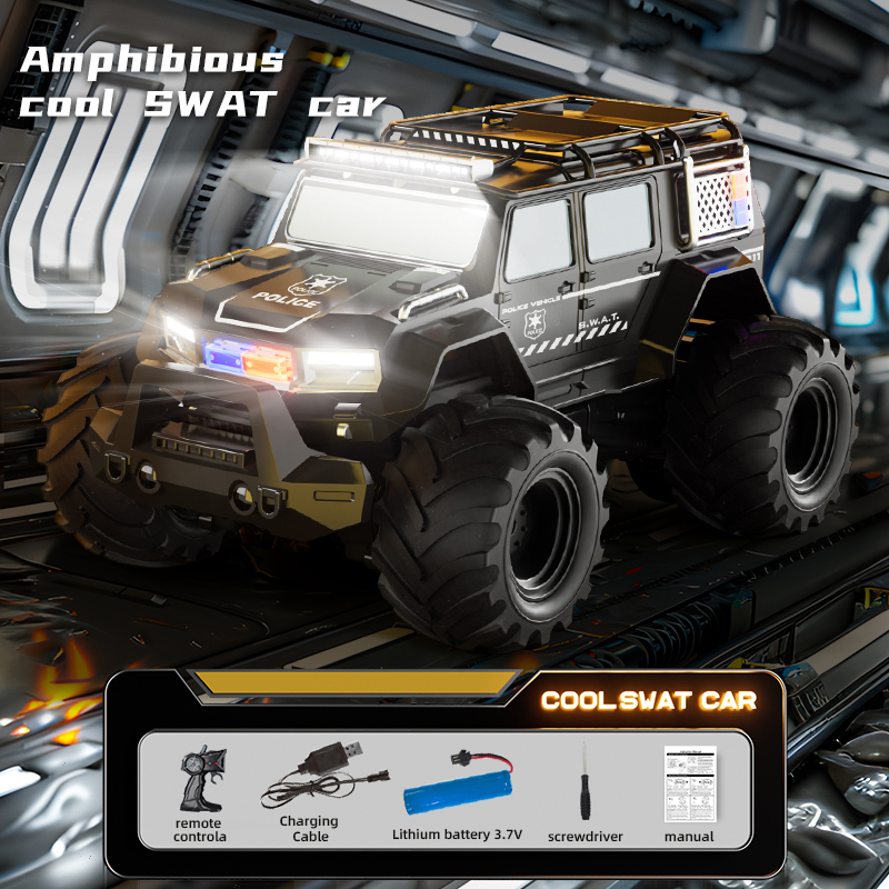 RC Police Cars Amphibious Vehi - Kids Toys Electric Car recensione e prezzo