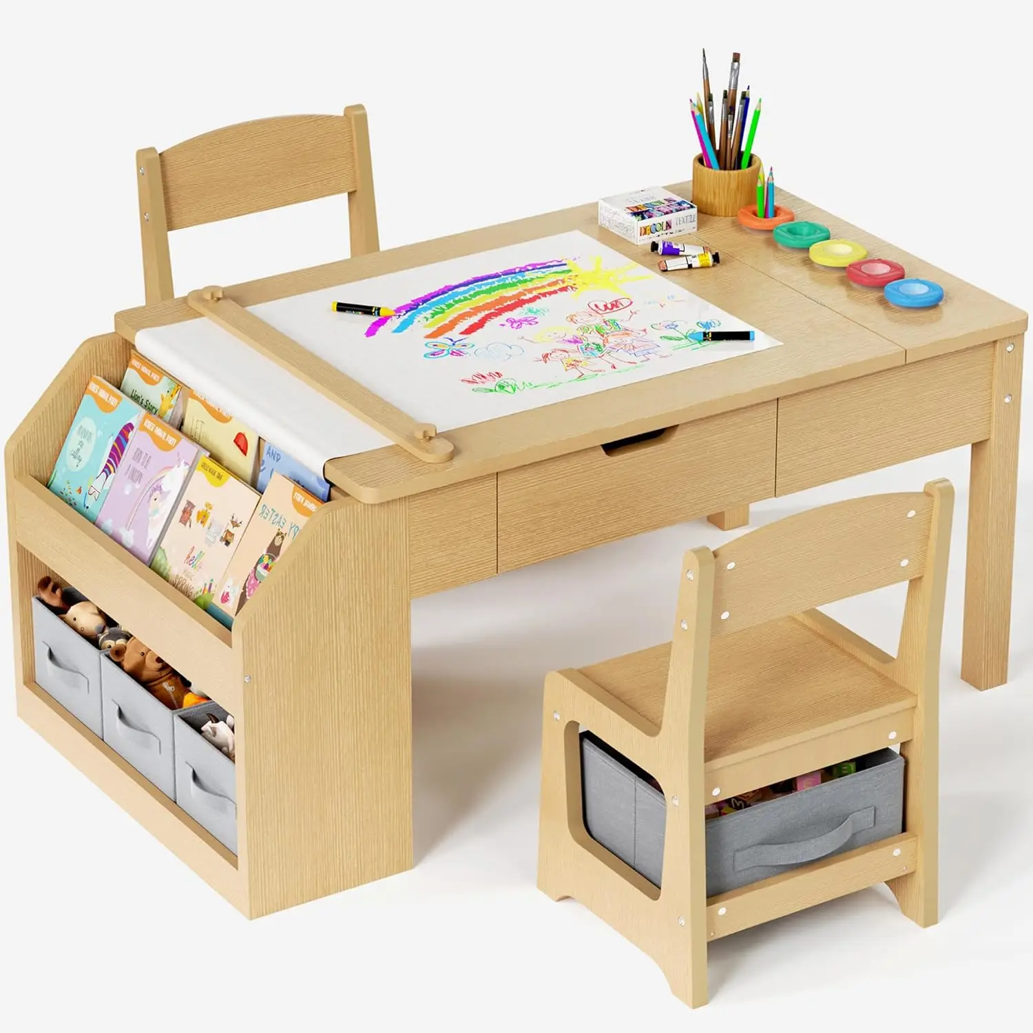 5-in-1 Kids Art Table and Chai - Kids Art Easel recensione e prezzo
