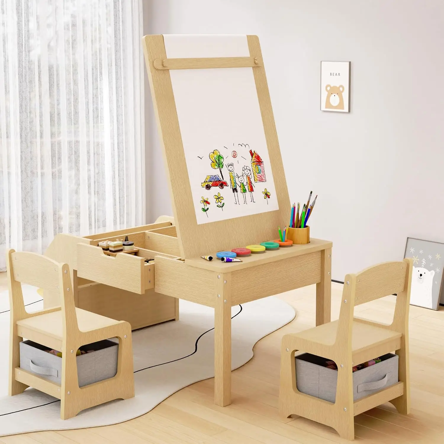 5-in-1 Kids Art Table and Chai - Kids Art Easel recensione e prezzo
