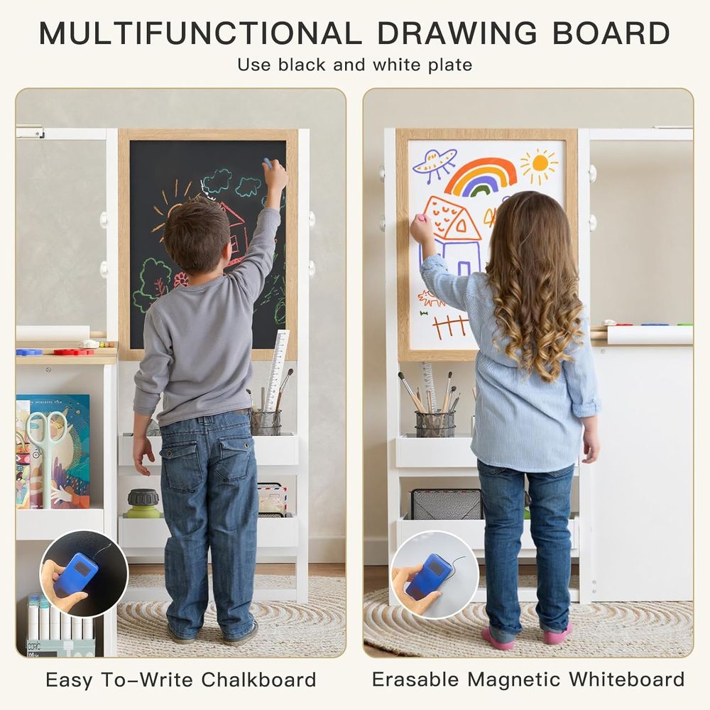 3 in 1 Kids Art Table and Chai - Kids Art Easel recensione e prezzo