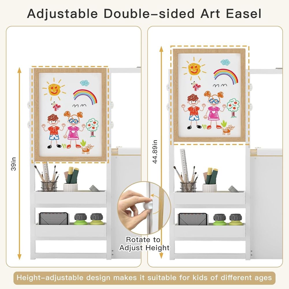 3 in 1 Kids Art Table and Chai - Kids Art Easel recensione e prezzo