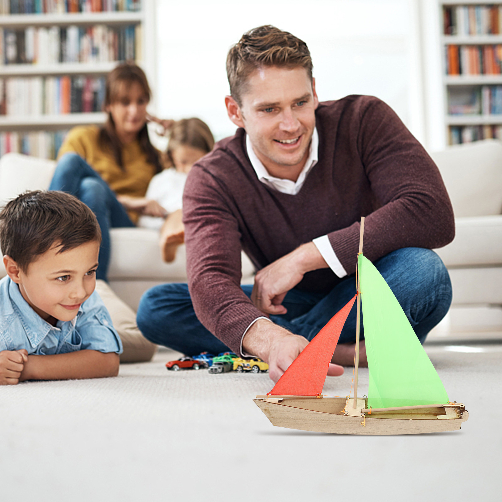 1Set Wood Sailboat Assembly DI - Kid Toys And Craft recensione e prezzo