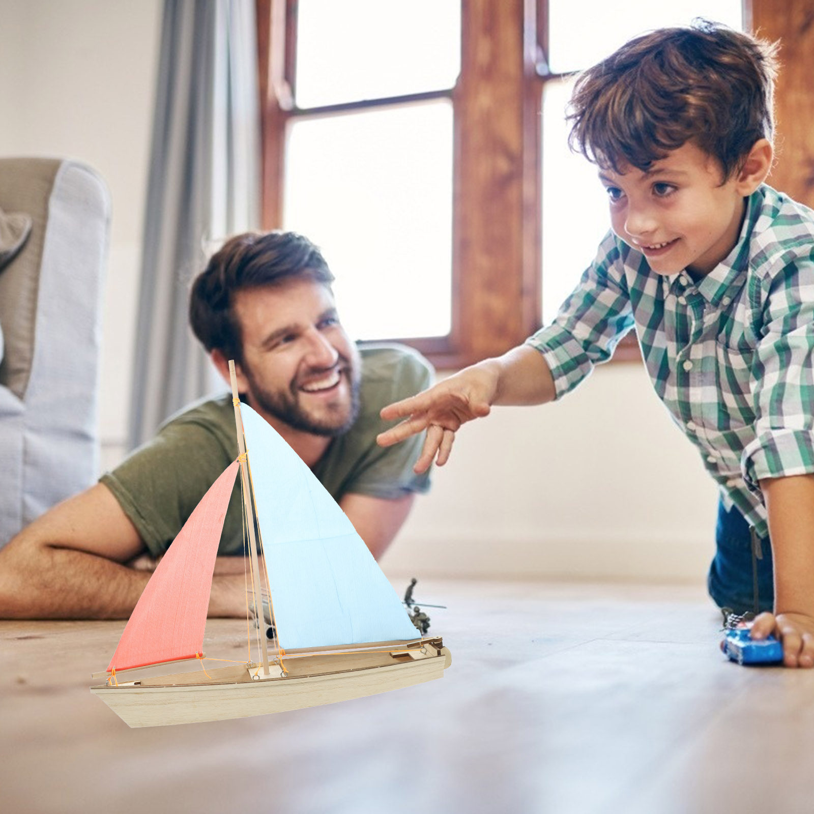 1Set Wood Sailboat Assembly DI - Kid Toys And Craft recensione e prezzo