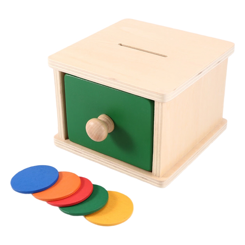 Kids Wooden Coin Box Drawer Ga - Kids Toys Drawers recensione e prezzo