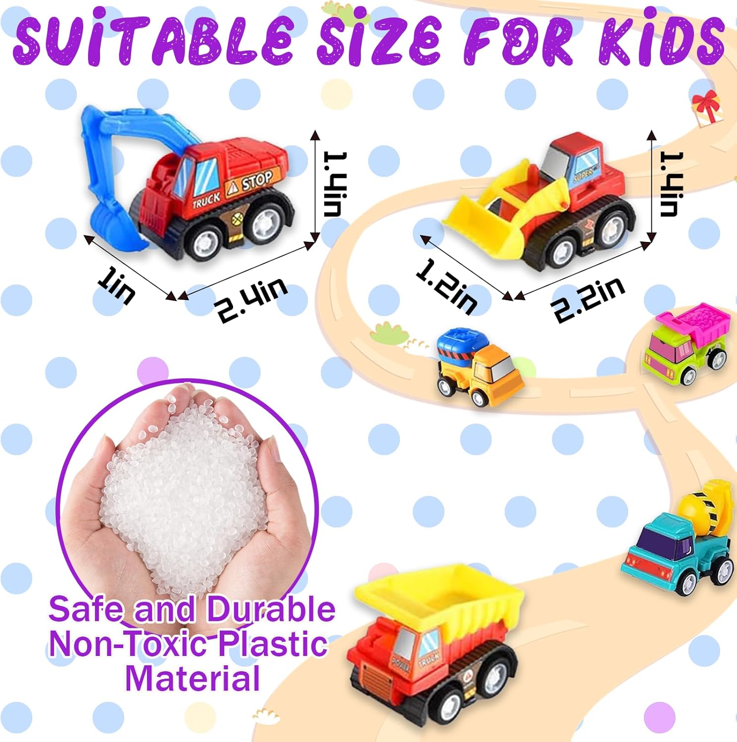 12pcs Pull Back Cars Truck Veh - Kids Y Toys recensione e prezzo