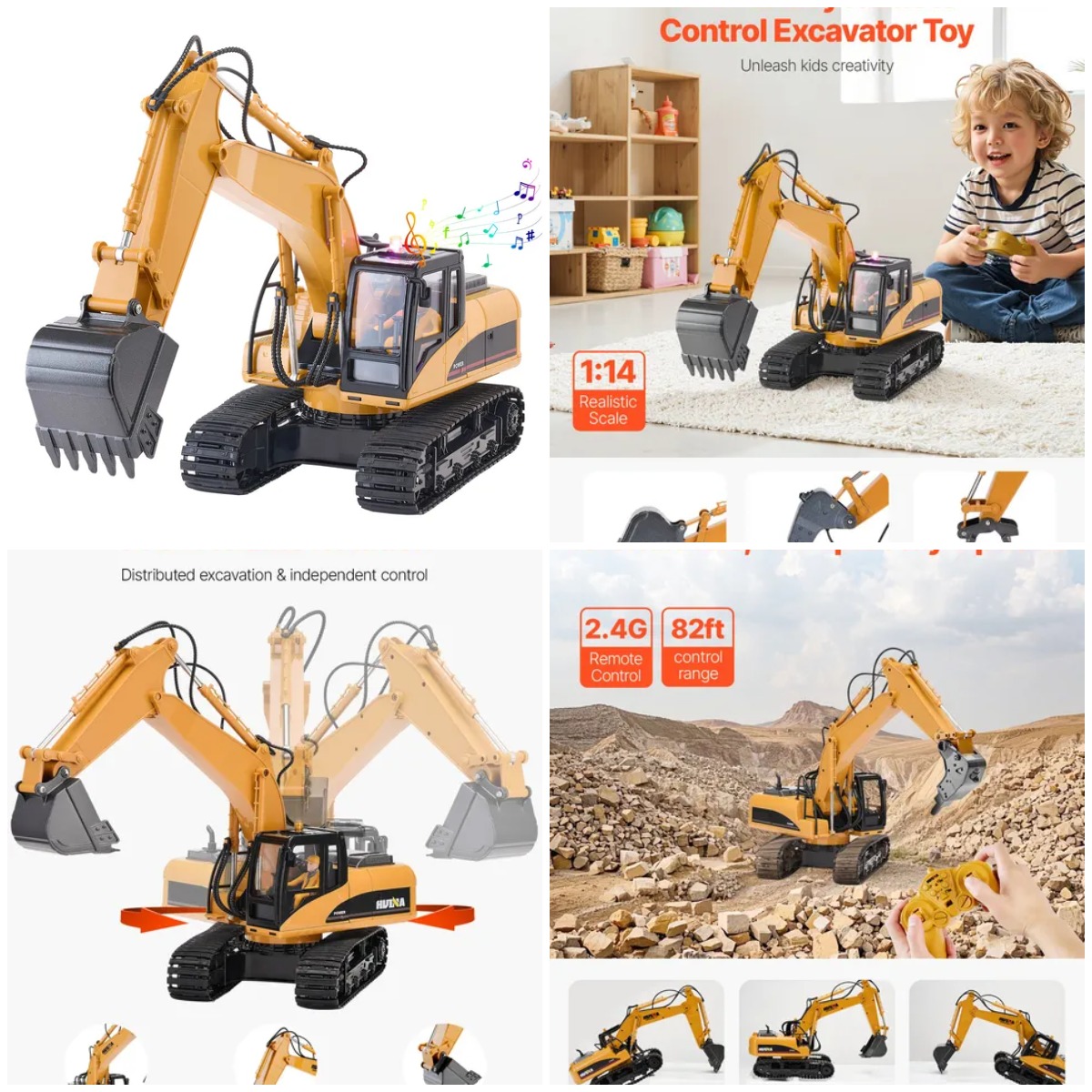 Remote Control Excavator Toy 1 - Kids Y Toys recensione e prezzo