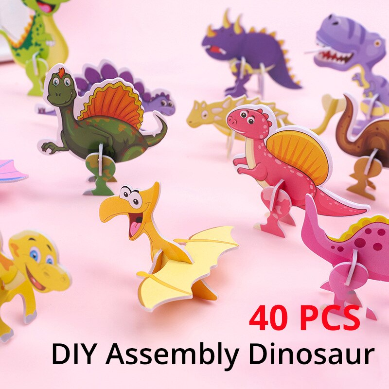 40Pcs Children Paper Dinosaur  - Kids Toys 10 Year Old recensione e prezzo