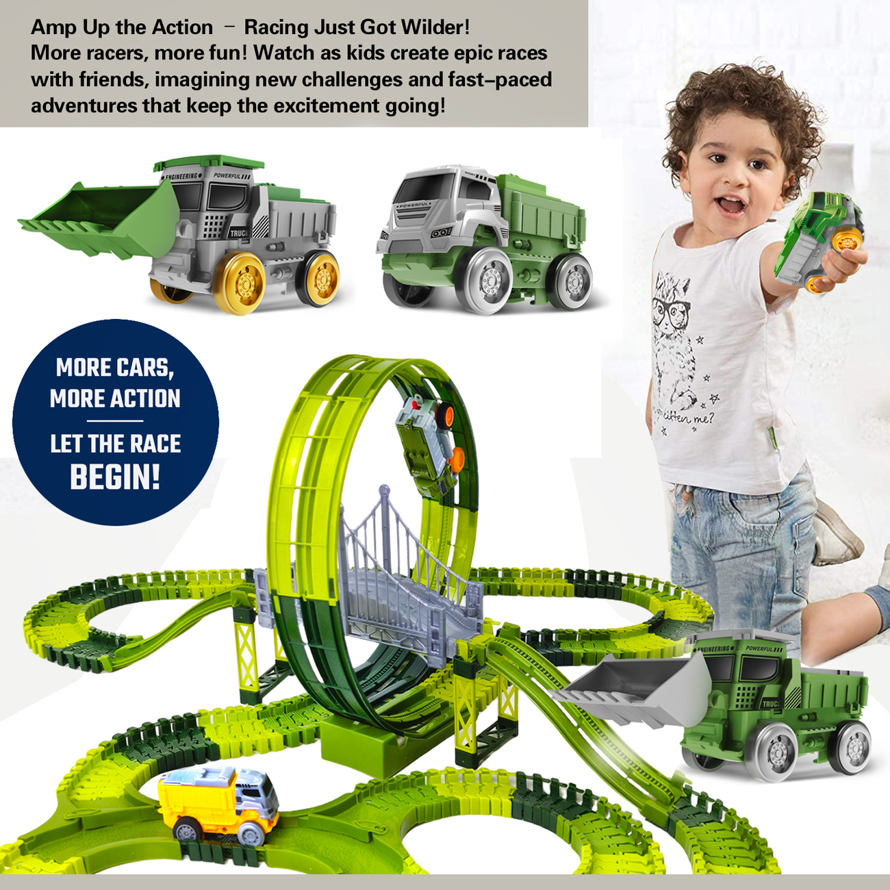Dinosaur toy race track featur - Kids Toys Electric Car recensione e prezzo