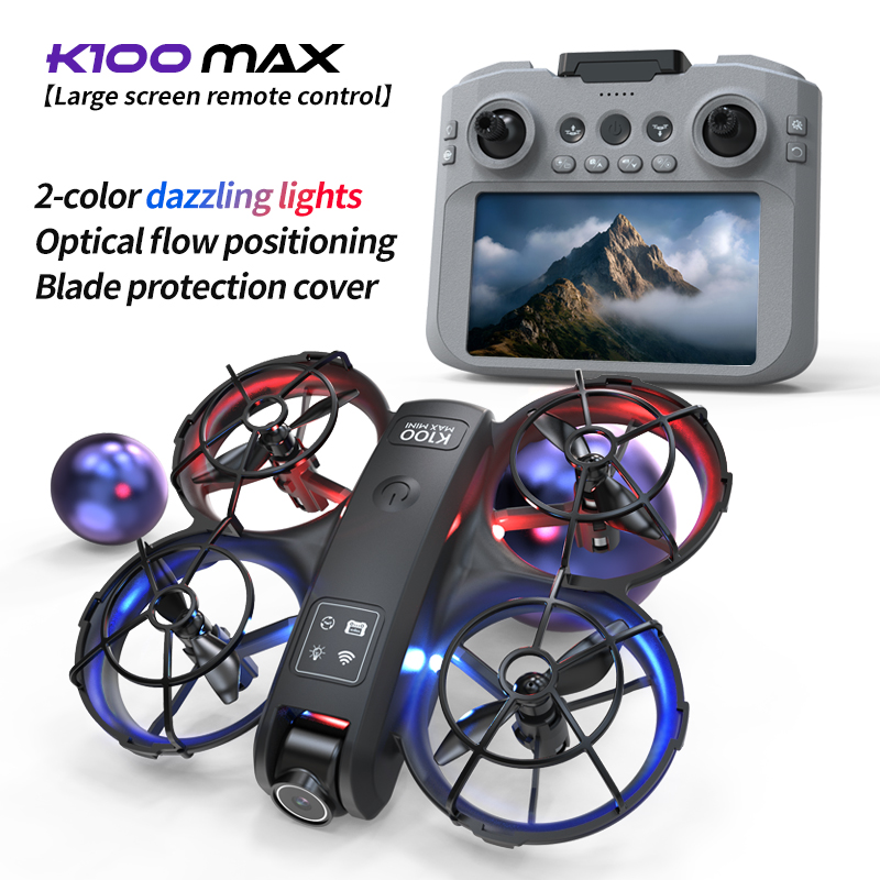 Hot sell K100 Max Mini RC Dron - Toys For Kids Video recensione e prezzo