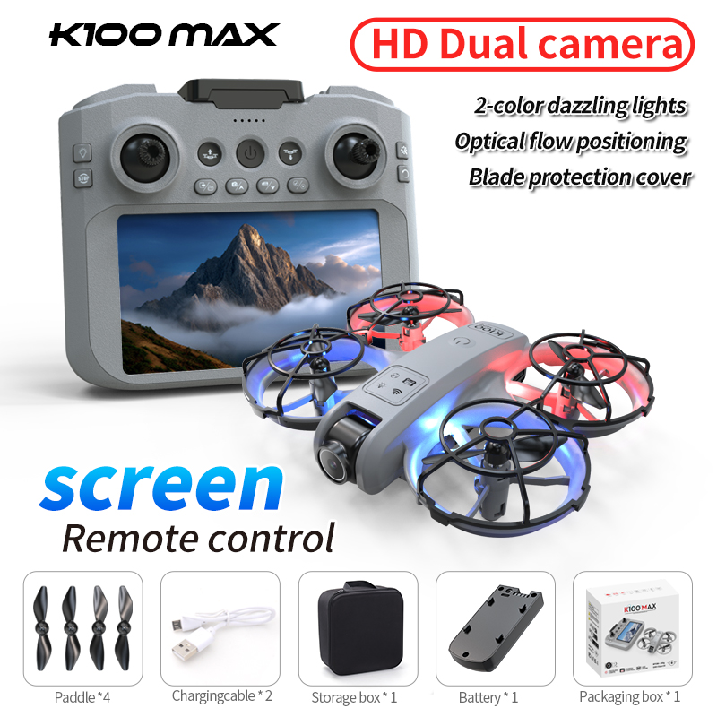 Hot sell K100 Max Mini RC Dron - Toys For Kids Video recensione e prezzo