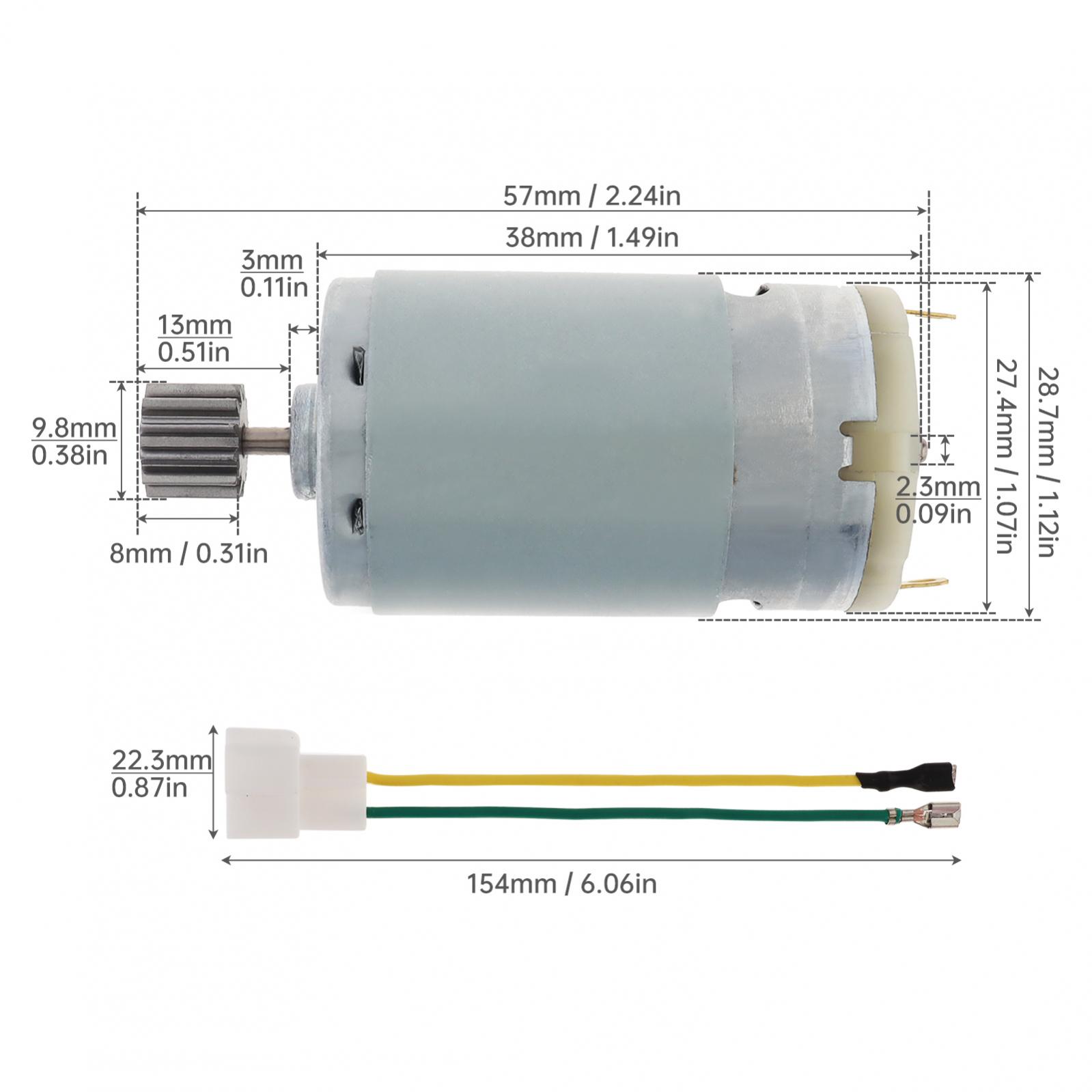 R380 12 Teeth DC Motor 6V 12V  - Kids Toys Electric Car recensione e prezzo